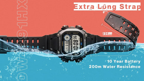 CASIO & VINTAGECasio DW - 291HX - 5AVDF Men's Digital Watch - Olive Green Resin Band, 200M Water ResistanceWATCHESEcecile