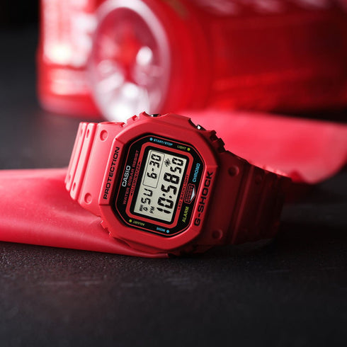 CASIO G - SHOCKCasio G - SHOCK DW - 5600EP - 4ER Men's Digital Watch - Red Resin StrapWATCHESEcecile