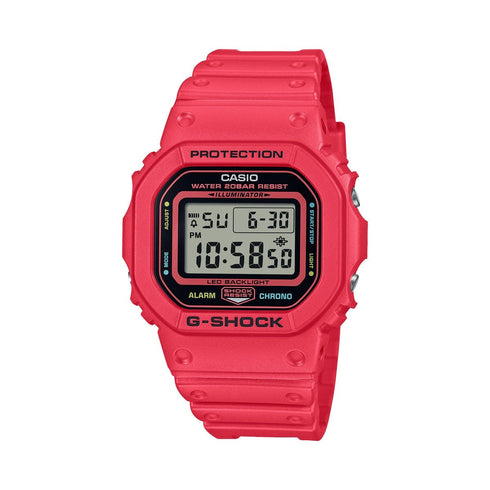 CASIO G - SHOCKCasio G - SHOCK DW - 5600EP - 4ER Men's Digital Watch - Red Resin StrapWATCHESEcecile