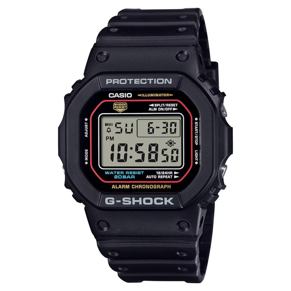CASIO G - SHOCKCasio G - SHOCK DW - 5600RL - 1ER Men's Watch - 53mm, Black Resin Case and Strap, Digital DisplayWATCHESEcecile
