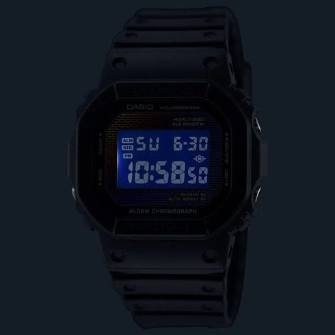 CASIO G - SHOCKCasio G - SHOCK DW - 5600RW - 1ER Men's Digital Watch - Black Resin Strap with Rainbow Brick Wall DesignWATCHESEcecile