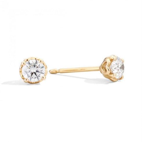 RECARLORecarlo E01PX001_G051 18K Yellow Gold Diamond Stud EarringsJEWELRYEcecile