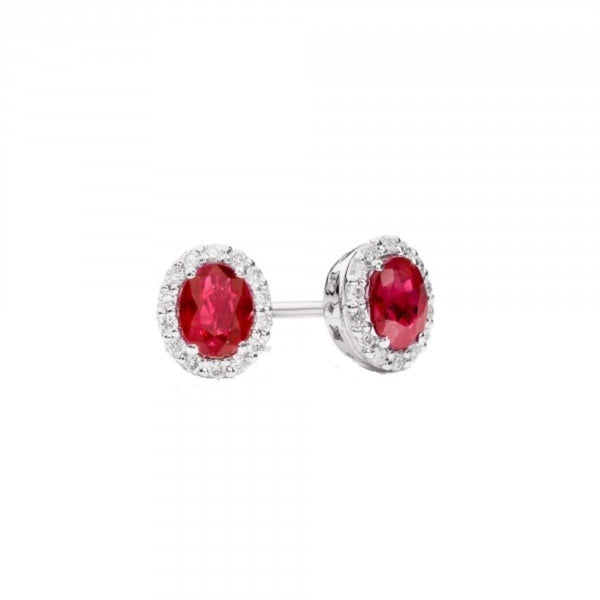 RECARLORecarlo E33CC251_RB 18K White Gold Ruby and Diamond EarringsJEWELRYEcecile