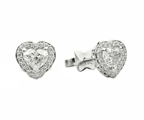 RECARLORecarlo E67SC002/046 18K White Gold Heart - Shaped Diamond EarringsJEWELRYEcecile