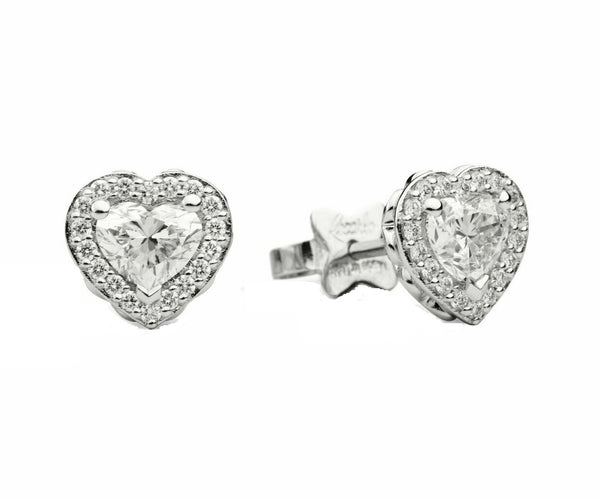 RECARLORecarlo E67SC002/046 18K White Gold Heart - Shaped Diamond EarringsJEWELRYEcecile