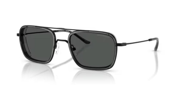 EMPORIO ARMANIEmporio Armani EA2162 Men's Matte Black Square Sunglasses - Smoke LensesEYEWEAREcecile