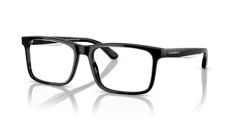 EMPORIO ARMANIEmporio Armani EA3227 6051 56 Men's Eyeglasses - Shiny Black Frame, Clear LensesEYEWEAREcecile