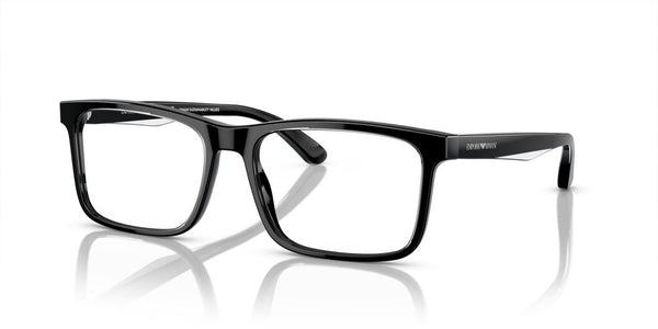 EMPORIO ARMANIEmporio Armani EA3227 6051 56 Men's Eyeglasses - Shiny Black Frame, Clear LensesEYEWEAREcecile