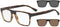 EMPORIO ARMANIEmporio Armani EA4115 5802/1W Men's Eyeglasses - Matte Havana Frame with Two Clip - On Lenses, 54mmEYEWEAREcecile