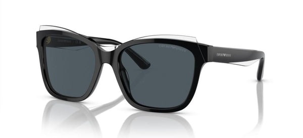EMPORIO ARMANIEmporio Armani EA4209 Women's Sunglasses - Shiny Black/Crystal Frame, Dark Grey LensesEYEWEAREcecile