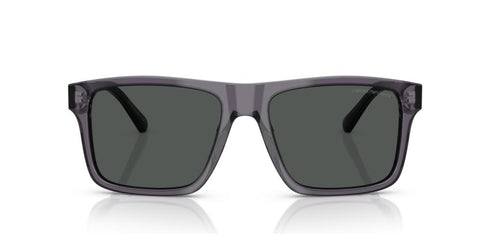 EMPORIO ARMANIEmporio Armani EA4232 610687 Men's Sunglasses - Transparent Dark Gray Frame, Smoke Lenses, 57mmEYEWEAREcecile