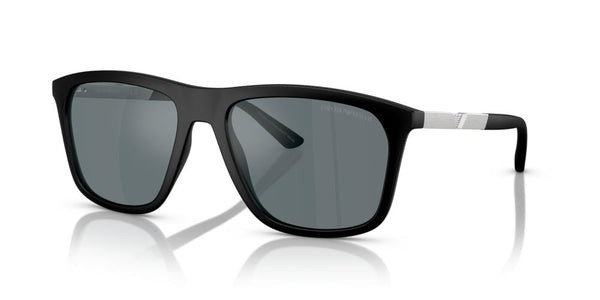 EMPORIO ARMANIEmporio Armani EA4237 50016G Men's Sunglasses - Matte Black Frame, Gray Mirrored LensesEYEWEAREcecile