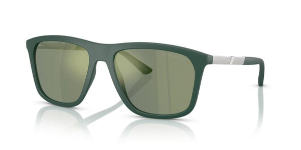 EMPORIO ARMANIEmporio Armani EA4237 61906R Men's Sunglasses - Matte Dark Green Frame, Green Mirrored LensesEYEWEAREcecile