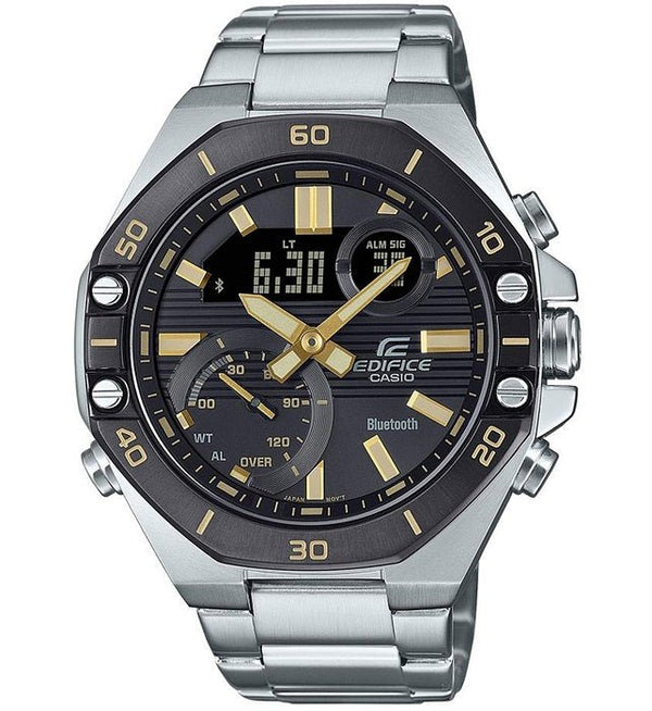 CASIO EDIFICECasio Edifice ECB - 10DB - 1A9EF Men's Bluetooth Chronograph Watch with Stainless Steel BraceletWATCHESEcecile