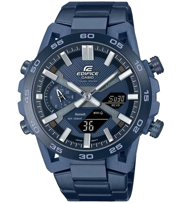 CASIO EDIFICECasio Edifice ECB - 2000CB - 2AEF Men's Solar - Powered Bluetooth Chronograph WatchWATCHESEcecile