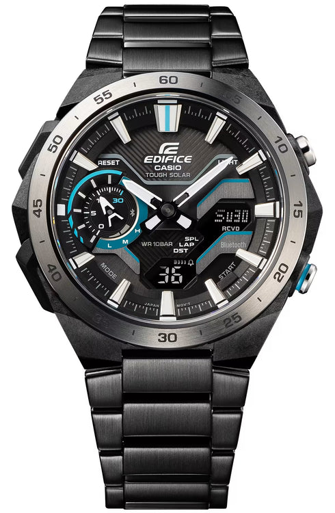 CASIO EDIFICECasio Edifice ECB - 2200DD - 1AEF Men's Solar - Powered Bluetooth Chronograph WatchWATCHESEcecile