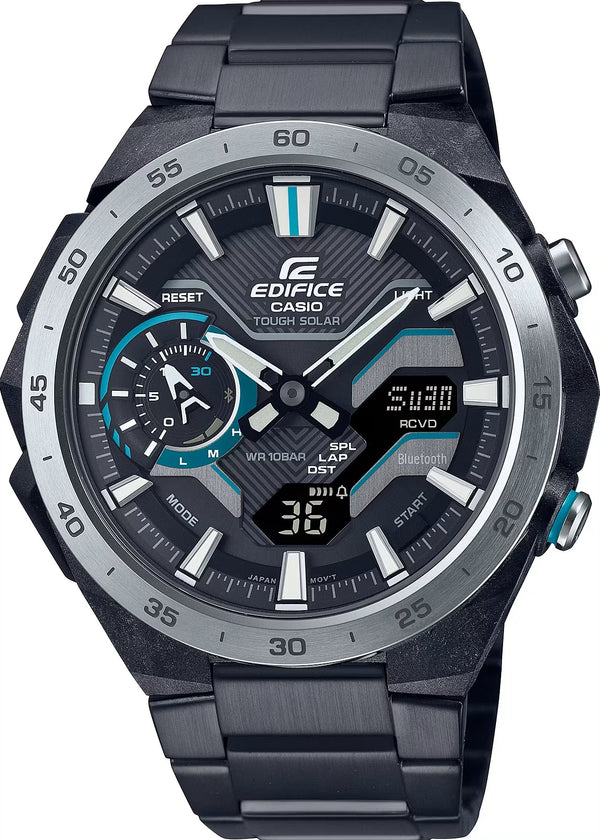 CASIO EDIFICECasio Edifice ECB - 2200DD - 1AEF Men's Solar - Powered Bluetooth Chronograph WatchWATCHESEcecile