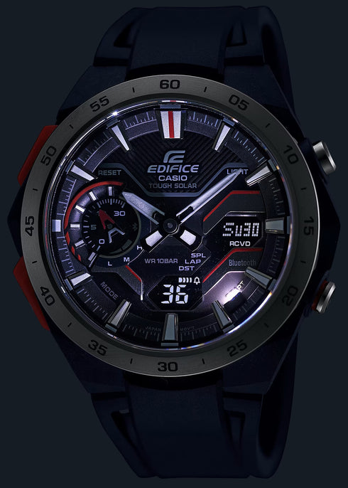 CASIO EDIFICECasio Edifice ECB - 2200P - 1AEF Men's Solar - Powered Bluetooth Chronograph WatchWATCHESEcecile