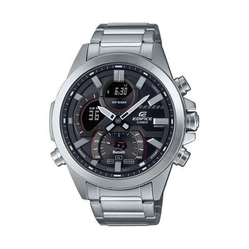 CASIO EDIFICECasio Edifice ECB - 30D - 1AEF Men's Watch - Black Dial, Stainless Steel BandWATCHESEcecile