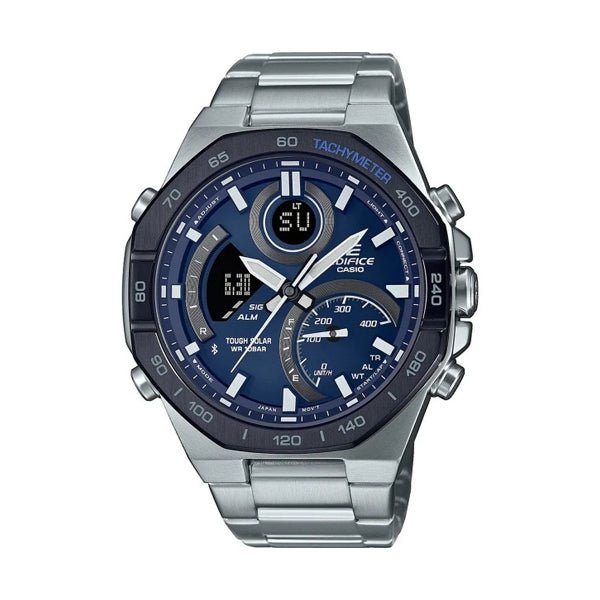 CASIO EDIFICECasio Edifice ECB - 950DB - 2AEF Men's Solar - Powered Analog - Digital Watch – Blue Dial, Stainless Steel BraceletWATCHESEcecile