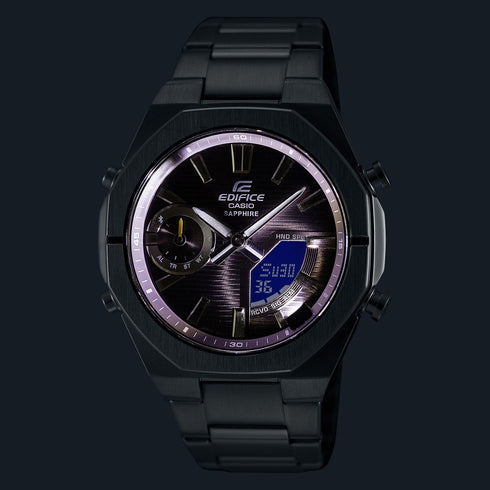 CASIO EDIFICECasio Edifice ECB - S10D - 2AEF Men's Solar - Powered Bluetooth Watch - Stainless Steel, Blue DialWATCHESEcecile