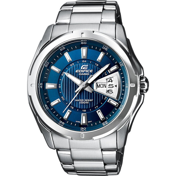 CASIO EDIFICECasio Edifice EF - 129D - 2AVEF Men's Watch - Blue Dial, Stainless Steel BraceletWATCHESEcecile