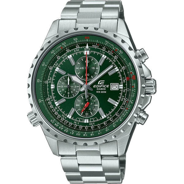 CASIO EDIFICECasio Edifice EF - 527D - 3AVUEF Men's Chronograph Watch with Green Dial and Slide Rule BezelWATCHESEcecile