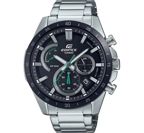 CASIO EDIFICECasio Edifice EFR - 573DB - 1AVUEF Men's Chronograph Watch - Stainless Steel, Black DialWATCHESEcecile