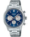 CASIO EDIFICECasio Edifice EFR - 575D - 2AEF Men's Chronograph Watch - Stainless Steel Bracelet, Blue DialWATCHESEcecile