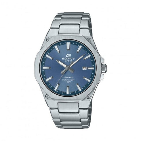 CASIO EDIFICECasio Edifice EFR - S108D - 2AVUEF Men's Slim Stainless Steel Watch with Blue DialWATCHESEcecile