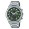 CASIO EDIFICECasio Edifice EFS - S570D - 3AUEF Men's Solar Chronograph Watch - Green Dial, Stainless Steel BraceletWATCHESEcecile
