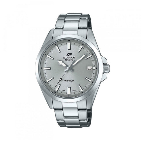 CASIO EDIFICECasio Edifice EFV - 100D - 8AVUEF Men's Watch - Gray Dial, Stainless Steel BandWATCHESEcecile