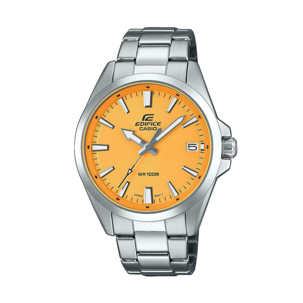 CASIO EDIFICECasio Edifice EFV - 100D - 9AVUEF Men's Stainless Steel Watch with Yellow DialWATCHESEcecile