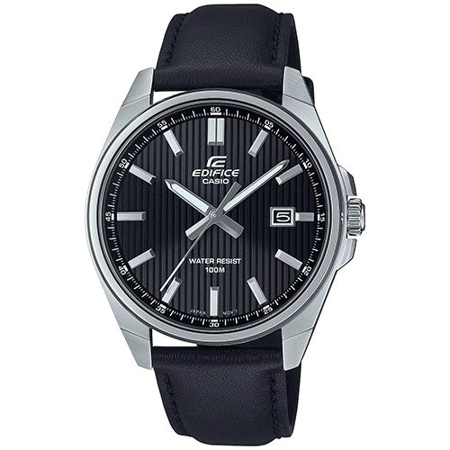CASIO EDIFICECasio Edifice EFV - 150L - 1AVUEF Men's Analog Watch with Black Leather StrapWATCHESEcecile