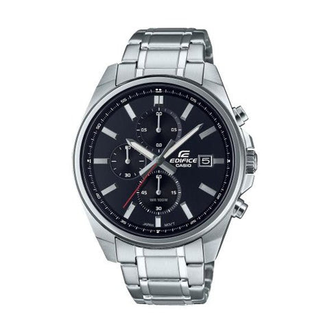 CASIO EDIFICECasio Edifice EFV - 610D - 1AVUEF Men's Stainless Steel Chronograph Watch with Black DialWATCHESEcecile