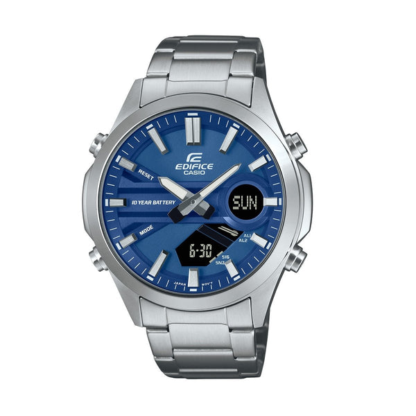 CASIO EDIFICECasio Edifice EFV - C120D - 2AEF Men's Analog - Digital Watch with Blue Dial and Stainless Steel BandWATCHESEcecile