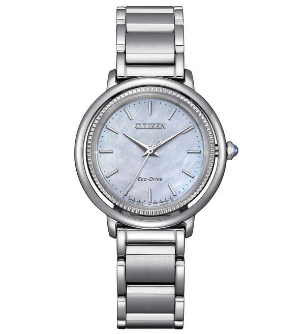 CITIZENCitizen L EM1100 - 84D Women's Eco - Drive Watch - 31mm Mother of Pearl Dial, Stainless Steel BraceletWATCHESEcecile
