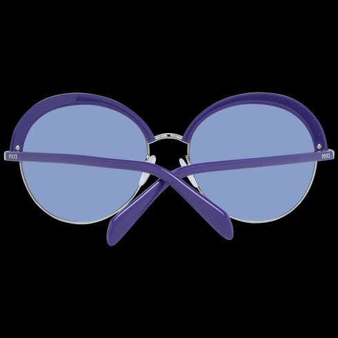 EMILIO PUCCIEmilio Pucci EP0102 5792W Women's Round Sunglasses – Purple Frame, Blue Gradient Lenses, Ø 57mmEYEWEAREcecile