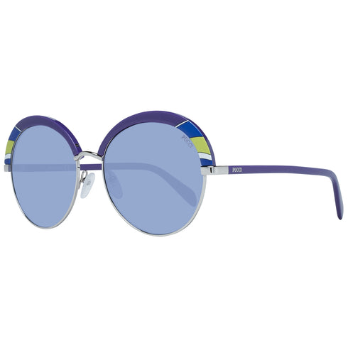 EMILIO PUCCIEmilio Pucci EP0102 5792W Women's Round Sunglasses – Purple Frame, Blue Gradient Lenses, Ø 57mmEYEWEAREcecile