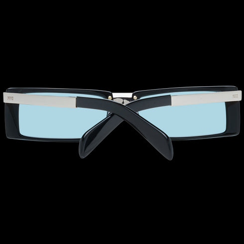 EMILIO PUCCIEmilio Pucci EP0126 5301N Women's Rectangular Sunglasses – Black Acetate Frame, Turquoise Lenses, Ø 53mmEYEWEAREcecile