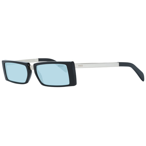 EMILIO PUCCIEmilio Pucci EP0126 5301N Women's Rectangular Sunglasses – Black Acetate Frame, Turquoise Lenses, Ø 53mmEYEWEAREcecile
