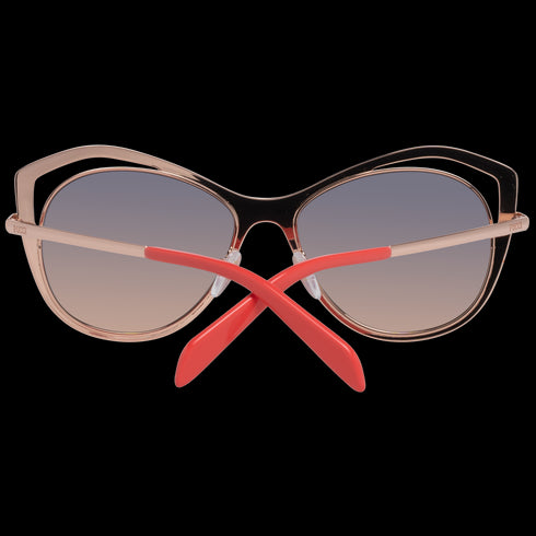 EMILIO PUCCIEmilio Pucci EP0130 5628B Women's Cat - Eye Sunglasses – Shiny Pink/Gold Frame, Gray Gradient Lenses, Ø 56mmEYEWEAREcecile