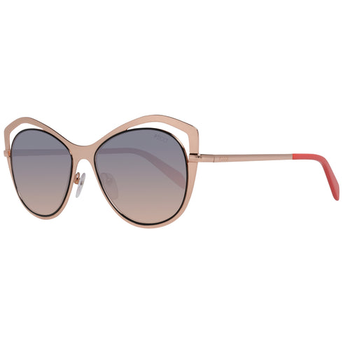 EMILIO PUCCIEmilio Pucci EP0130 5628B Women's Cat - Eye Sunglasses – Shiny Pink/Gold Frame, Gray Gradient Lenses, Ø 56mmEYEWEAREcecile