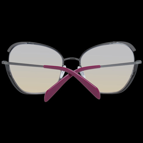 EMILIO PUCCIEmilio Pucci EP0131 5808F Women's Butterfly Sunglasses – Gunmetal Frame, Multicolor Gradient Lenses, Ø 58mmEYEWEAREcecile