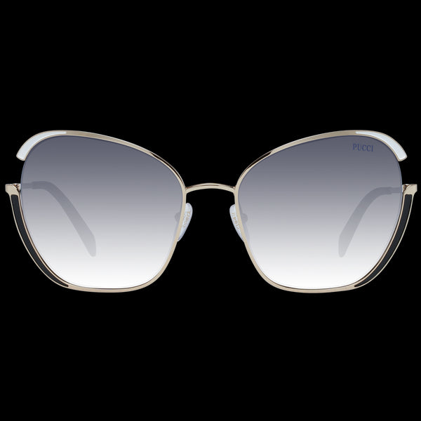 EMILIO PUCCIEmilio Pucci EP0131 5828B Women's Butterfly Sunglasses – Gold Metal Frame, Gray Gradient Lenses, Ø 58mmEYEWEAREcecile