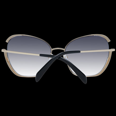 EMILIO PUCCIEmilio Pucci EP0131 5828B Women's Butterfly Sunglasses – Gold Metal Frame, Gray Gradient Lenses, Ø 58mmEYEWEAREcecile