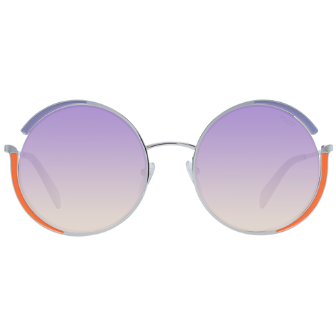 EMILIO PUCCIEmilio Pucci EP0132 5616T Women's Round Sunglasses – Silver Frame, Purple Gradient Lenses, Ø 56mmEYEWEAREcecile