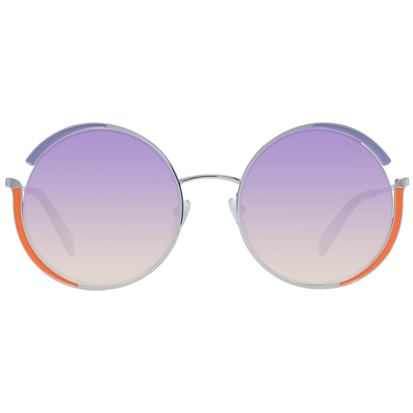 EMILIO PUCCIEmilio Pucci EP0132 5616T Women's Round Sunglasses – Silver Frame, Purple Gradient Lenses, Ø 56mmEYEWEAREcecile