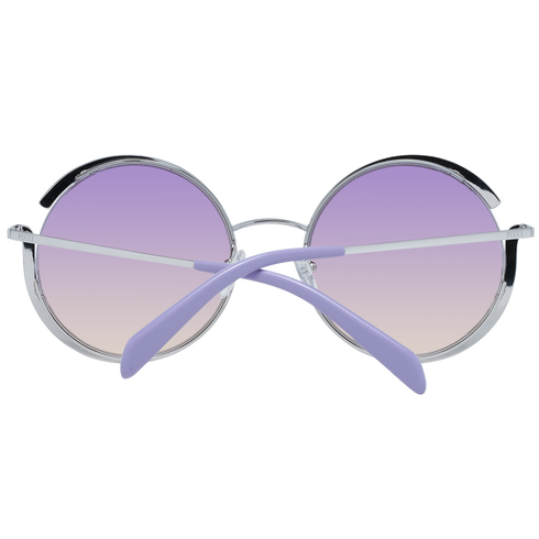 EMILIO PUCCIEmilio Pucci EP0132 5616T Women's Round Sunglasses – Silver Frame, Purple Gradient Lenses, Ø 56mmEYEWEAREcecile