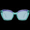 EMILIO PUCCIEmilio Pucci EP0145 5687V Women's Cat - Eye Sunglasses – Green/Violet Frame, Blue Lenses, Ø 56mmEYEWEAREcecile